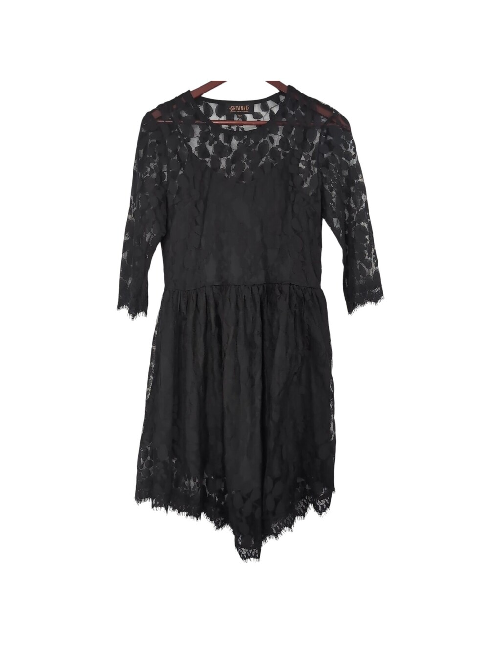 Shyanne Boot Barn Black Lace Dress Size S Witchy Coquette Boho